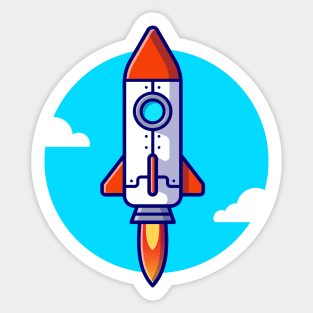 Rocket Launching Sticker